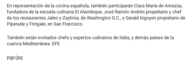 Chefs y expertos culinarios 